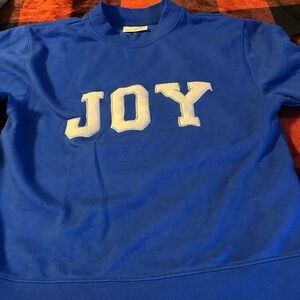 Universal Thread Blue Sweatshirt with 'JOY' Lettering
